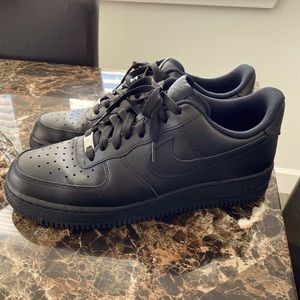 Mens Black Nike Air Force 1